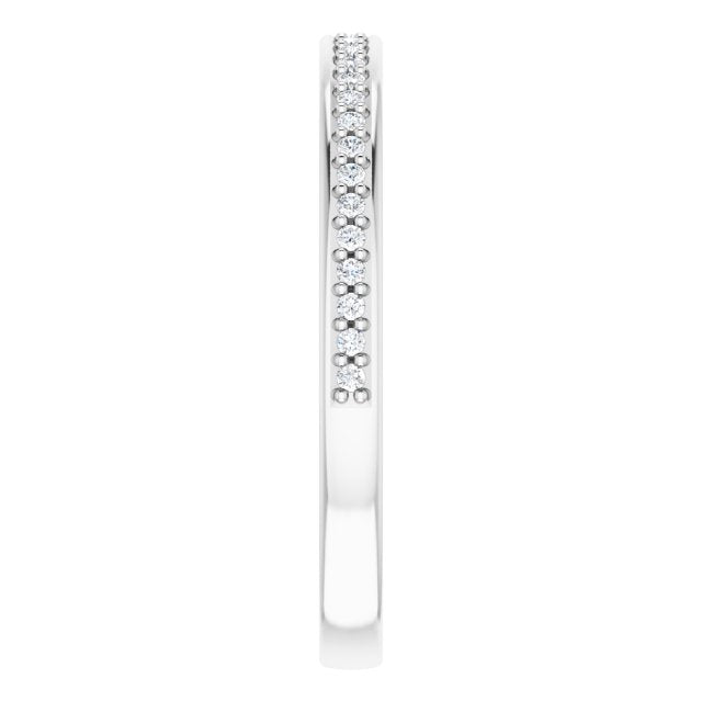 14K White 1/8 CTW Diamond Anniversary Band