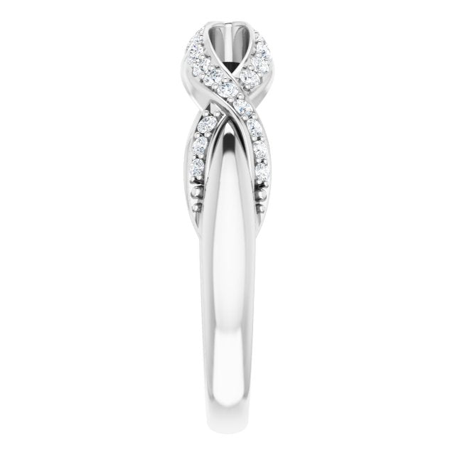 14K White 1/4 CTW Diamond Anniversary Band