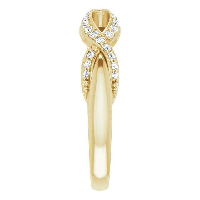 14K Yellow 1/4 CTW Diamond Anniversary Band