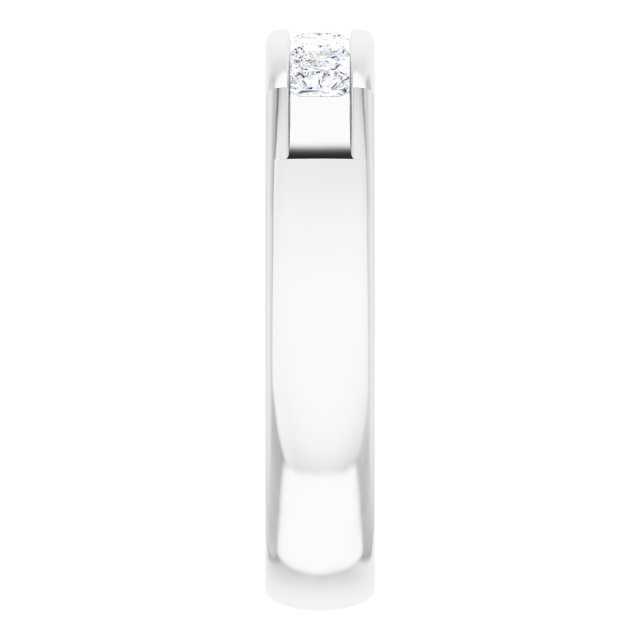 14K White 3/4 CTW Diamond Band