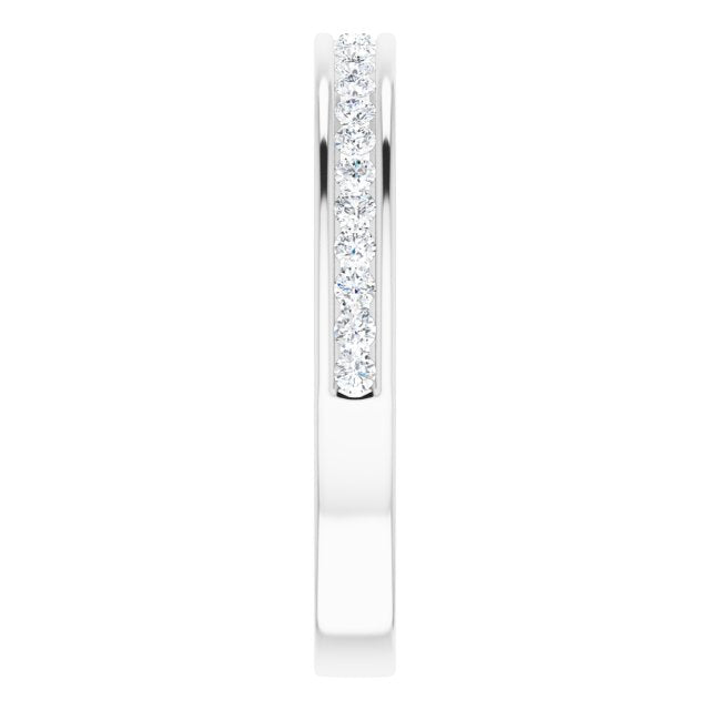 14K White 1/3 CTW Diamond Anniversary Band