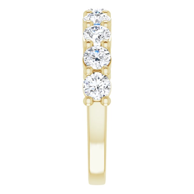 14K Yellow 1 1/3 CTW Diamond Anniversary Band