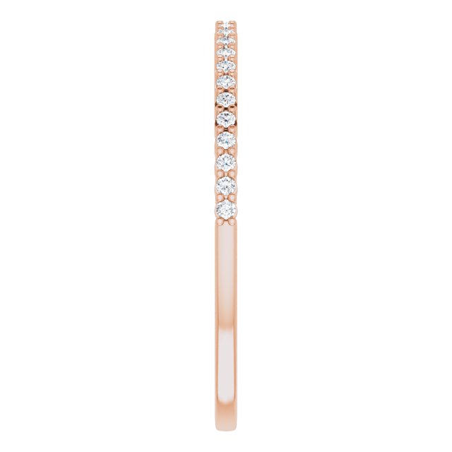 14K Rose 1/8 CTW Diamond Anniversary Band