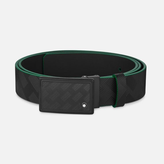 Montblanc Black 35 Mm Leather Belt