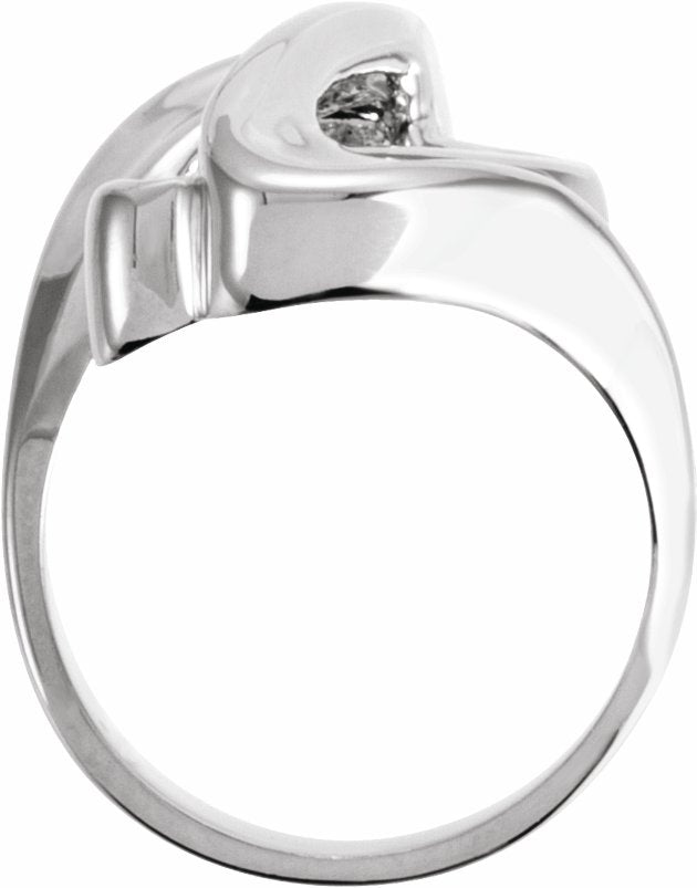 14K White Fashion Ring