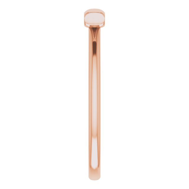 14K Rose Bar Ring