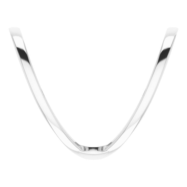 14K White Freeform Ring