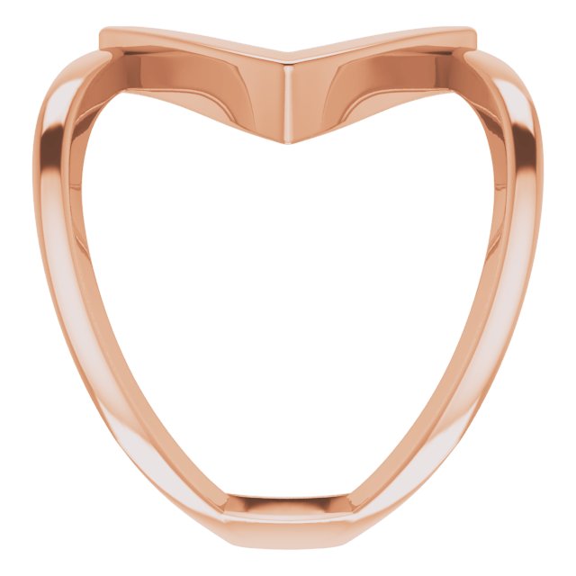 14K Rose Freeform Ring