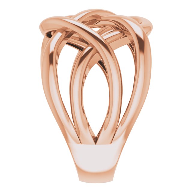 14K Rose Criss-Cross Ring