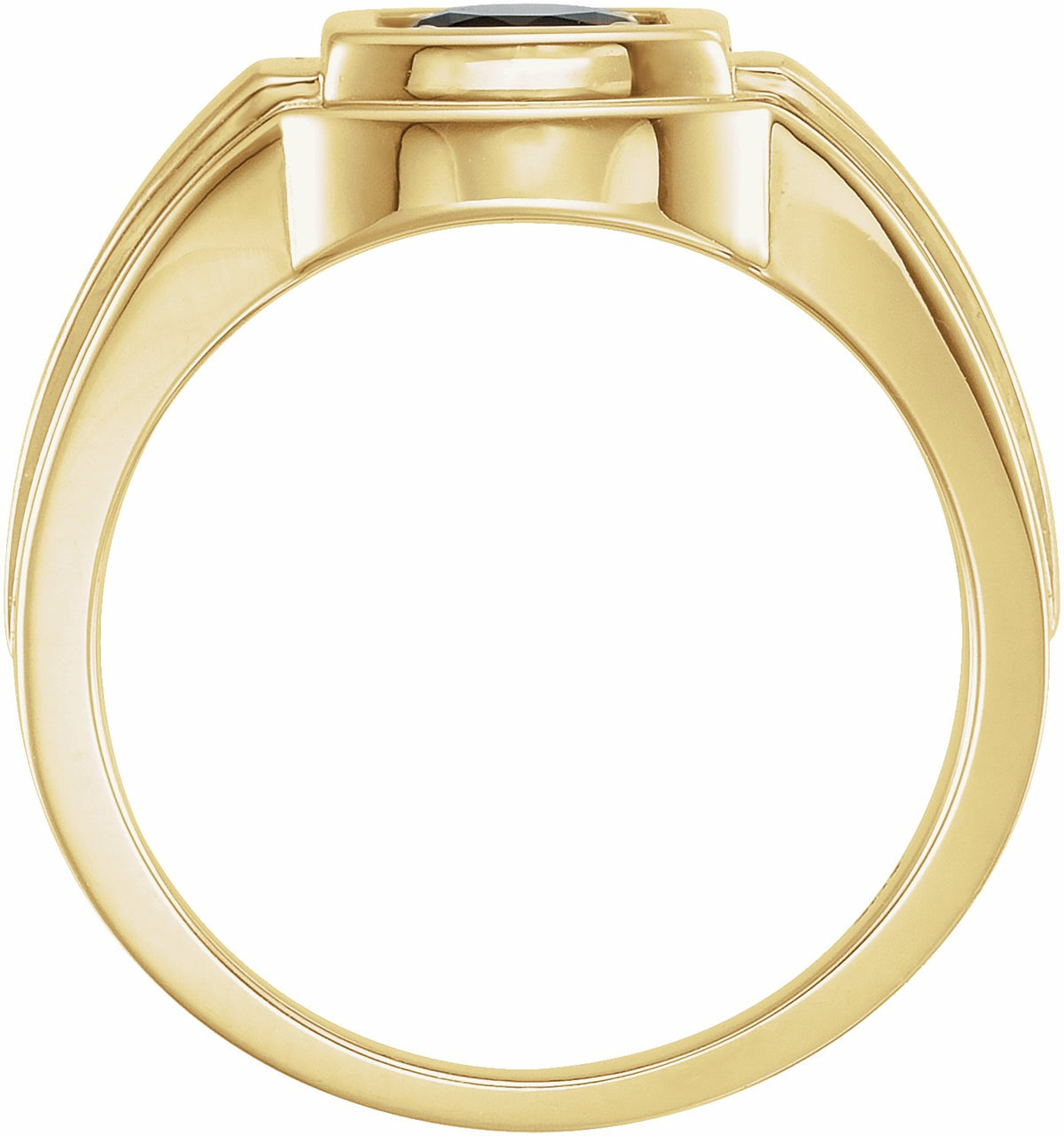 14K Yellow Onyx Ring