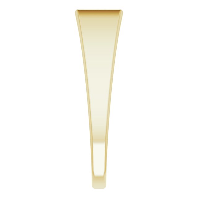 14K Yellow 15x7 mm Rectangle Signet Ring
