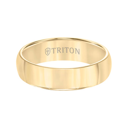 Roll Edge Domed Bright Finish Classic Wedding Band