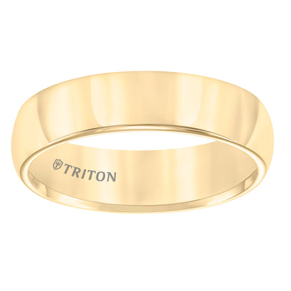 Roll Edge Domed Bright Finish Classic Wedding Band