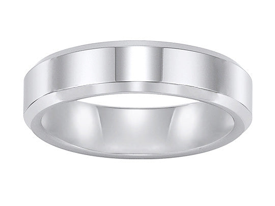 6mm Tungsten Carbide Bright Polished Bevel Edge Comfort Fit Band