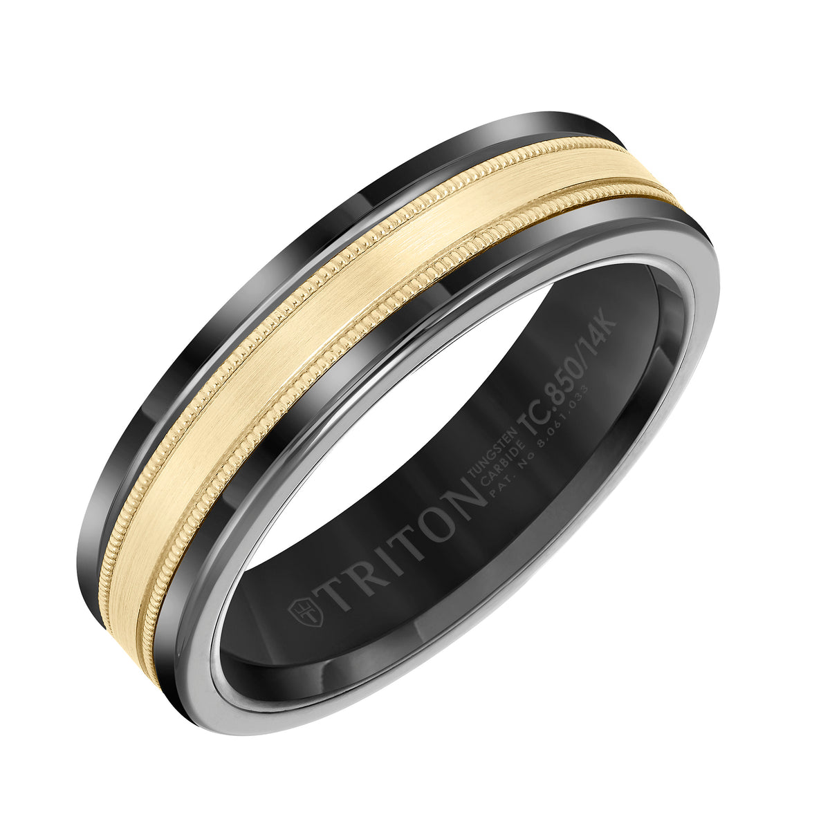 Milgrain Finish Round Edge Wedding Band