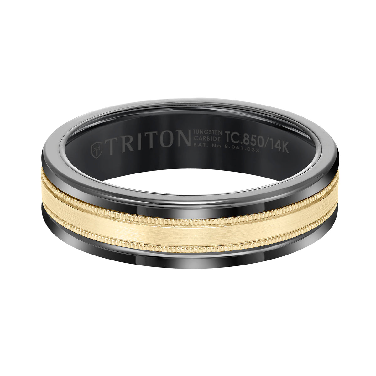 Milgrain Finish Round Edge Wedding Band