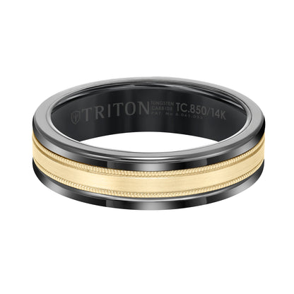 Milgrain Finish Round Edge Wedding Band