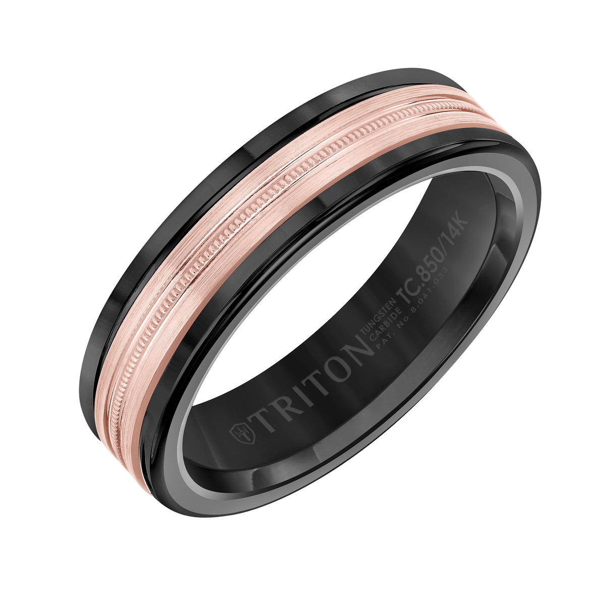 Milgrain Finish Round Edge Wedding Band