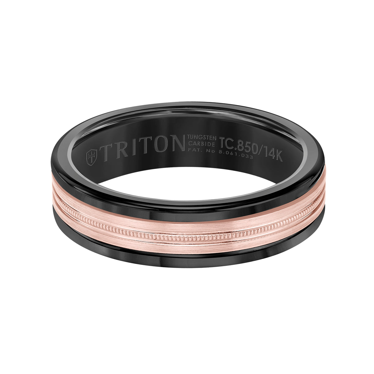 Milgrain Finish Round Edge Wedding Band