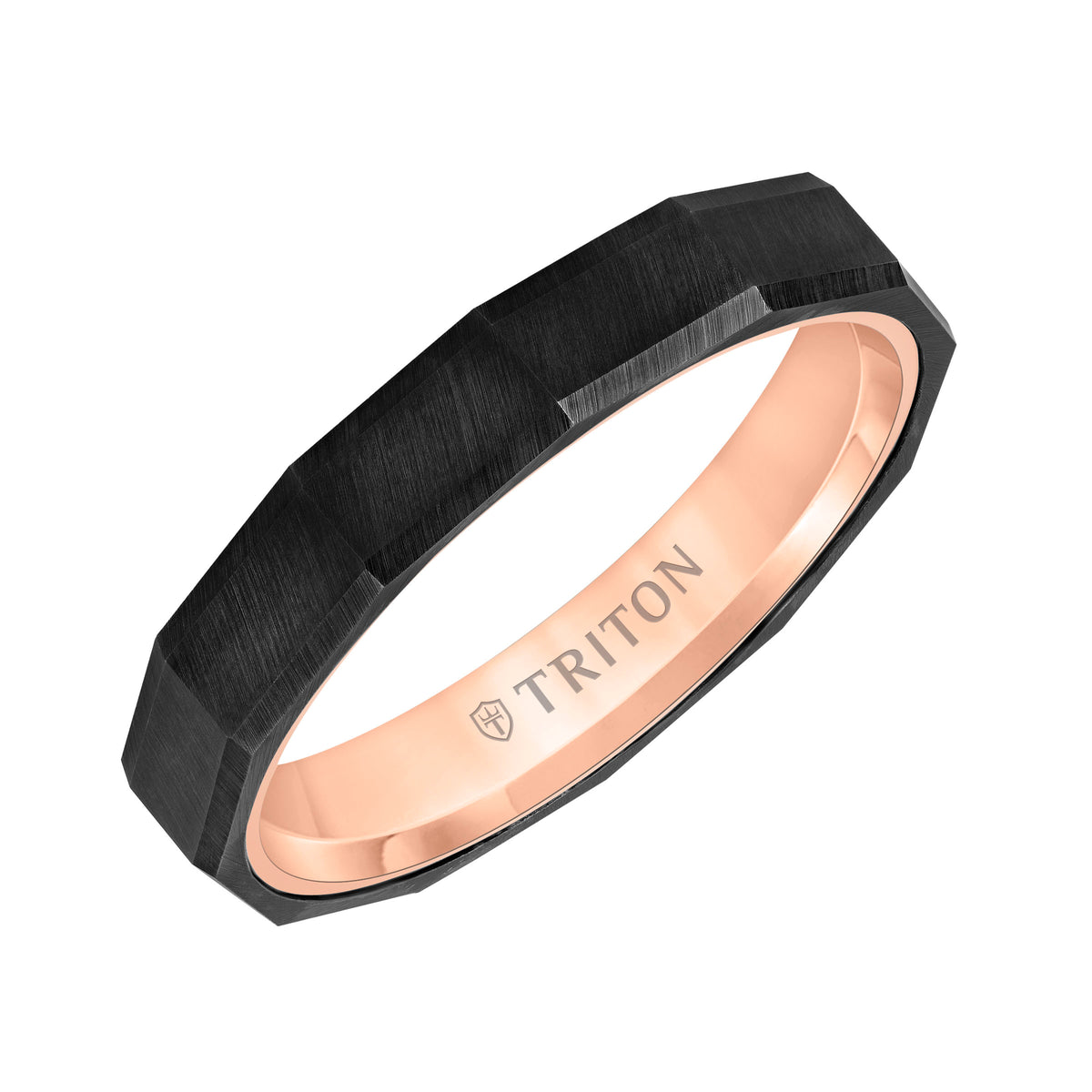 Faceted Profile Flat Edge Contemporary Band