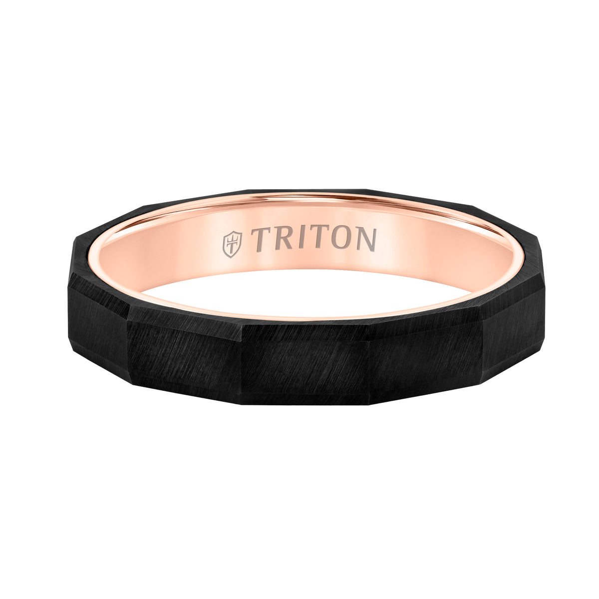 Faceted Profile Flat Edge Contemporary Band