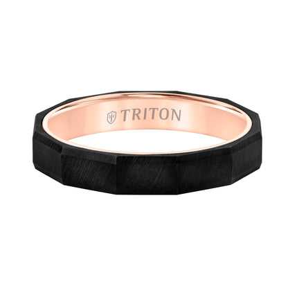 Faceted Profile Flat Edge Contemporary Band