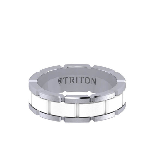 Triton 7MM Tungsten Ring - Ceramic T-Link Design Center