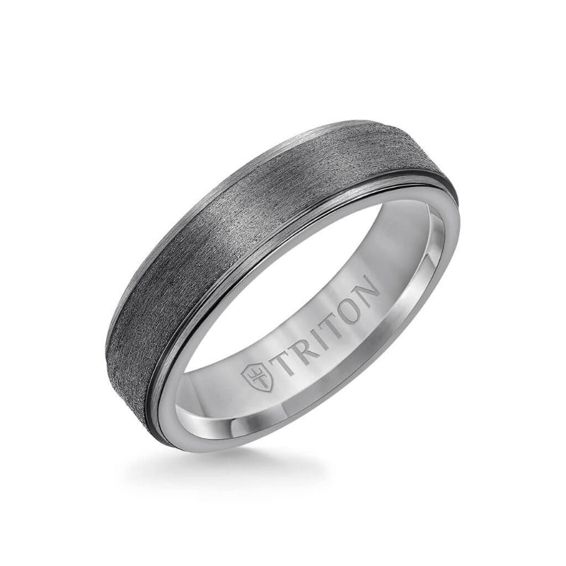 Triton 6MM Tantalum Ring - Satin Finish and Step Edge