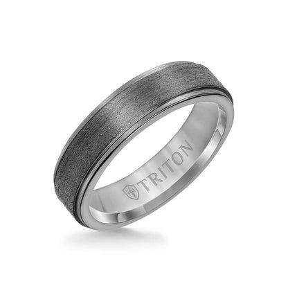 Triton 6MM Tantalum Ring - Satin Finish and Step Edge