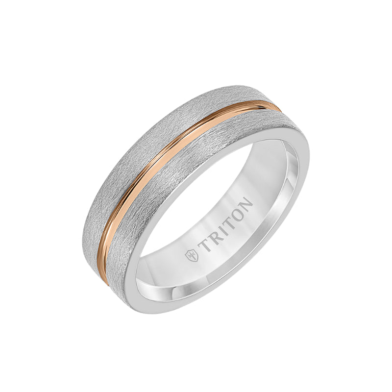 Triton 7MM Tungsten Carbide Ring with Sandblast Finish