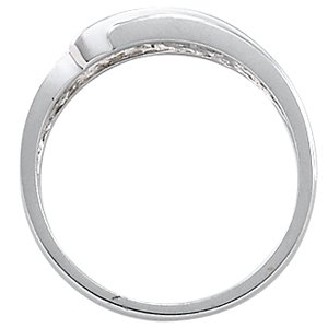 14K White 1/4 CTW Diamond 5-Stone Band
