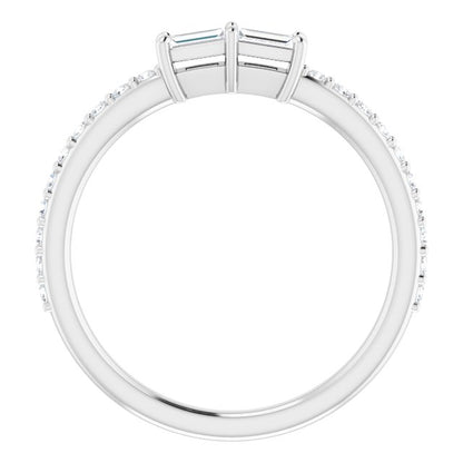 14K White 1/3 CTW Diamond Ring