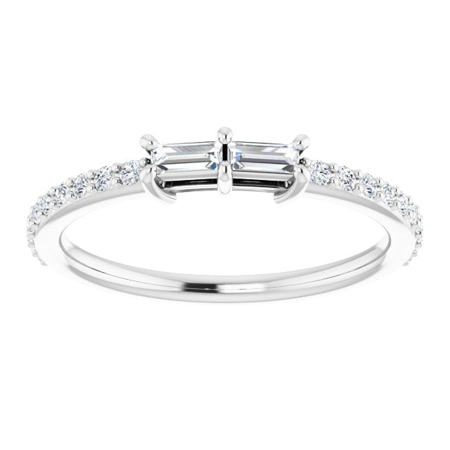 14K White 1/3 CTW Diamond Ring