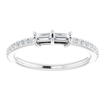 14K White 1/3 CTW Diamond Ring