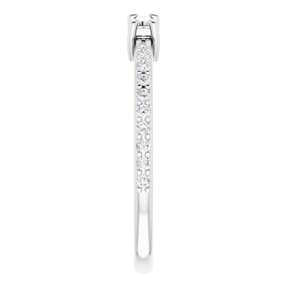 14K White 1/3 CTW Diamond Ring