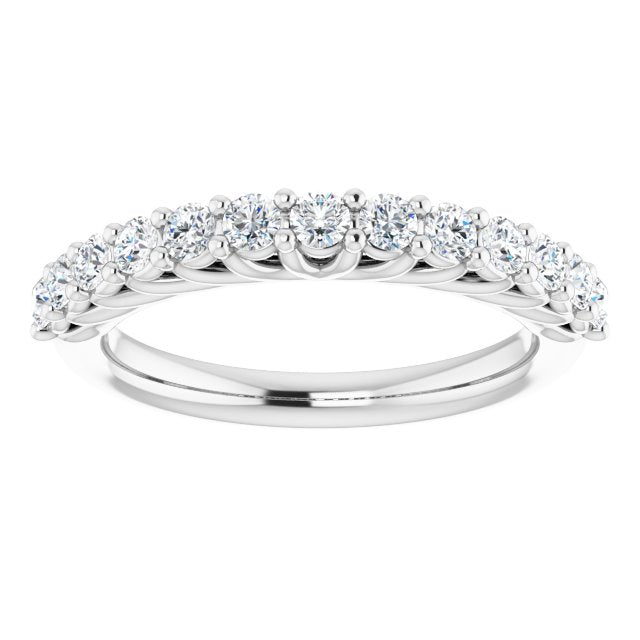 14K White 5/8 CTW Diamond Anniversary Band