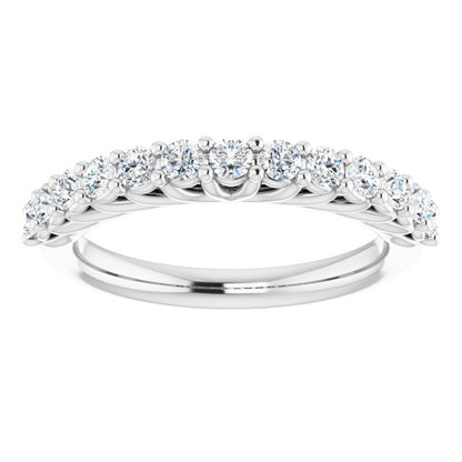 14K White 5/8 CTW Diamond Anniversary Band
