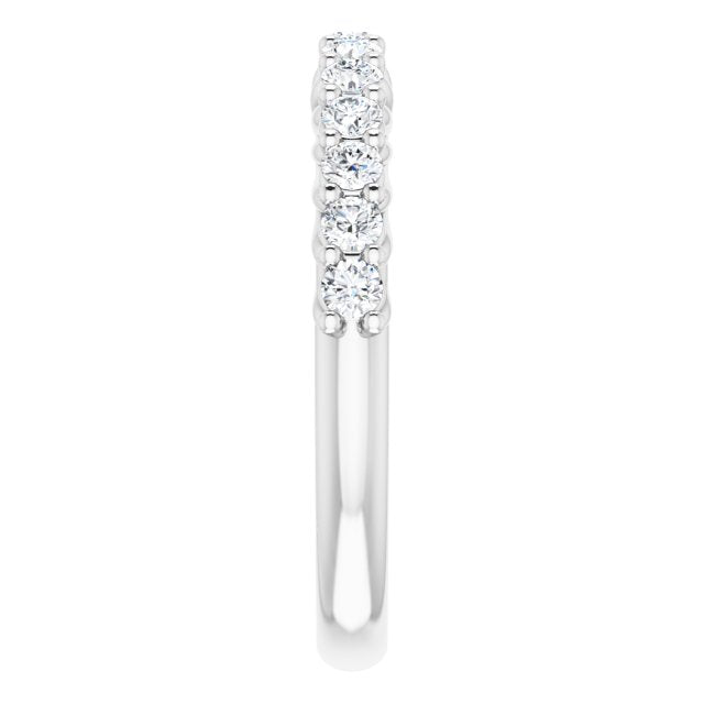 14K White 5/8 CTW Diamond Anniversary Band