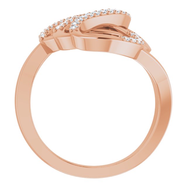 14K Rose 1/3 CTW Diamond Ring