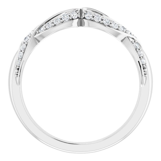 14K White 1/4 CTW Diamond Anniversary Band