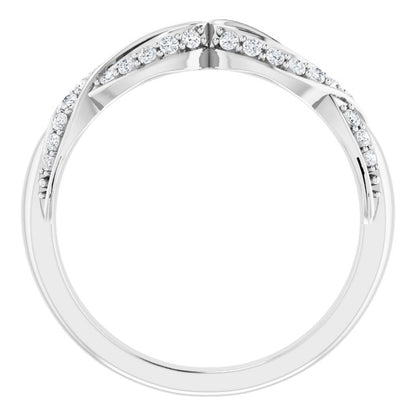 14K White 1/4 CTW Diamond Anniversary Band