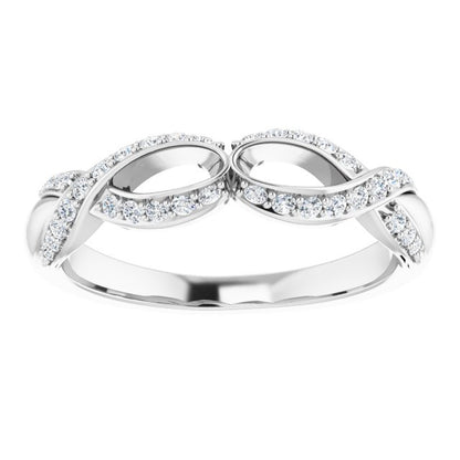 14K White 1/4 CTW Diamond Anniversary Band