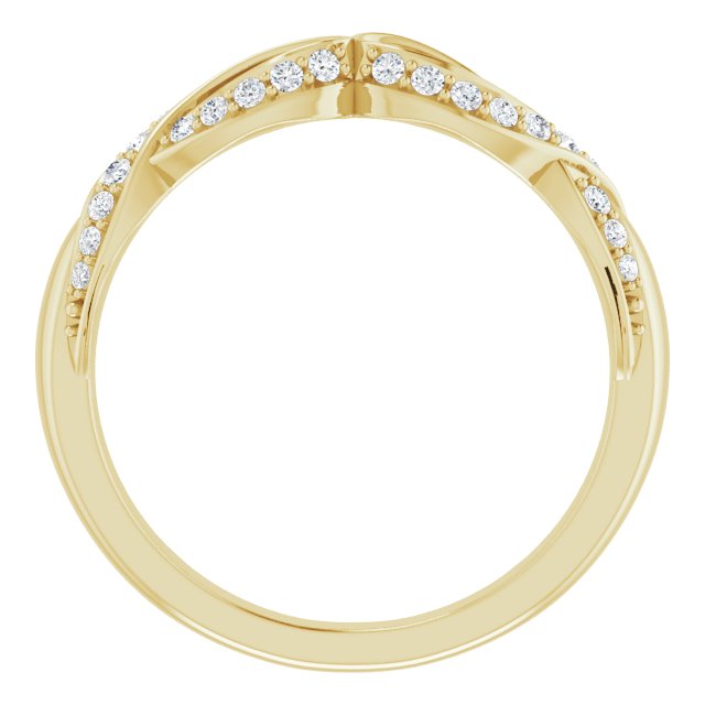 14K Yellow 1/4 CTW Diamond Anniversary Band