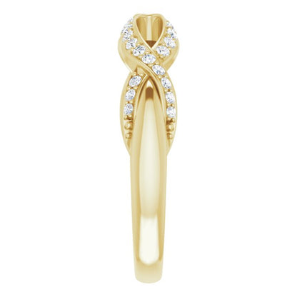 14K Yellow 1/4 CTW Diamond Anniversary Band