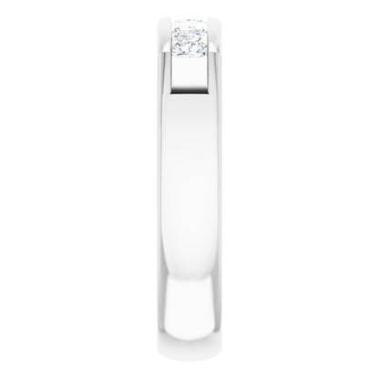 14K White 3/4 CTW Diamond Band