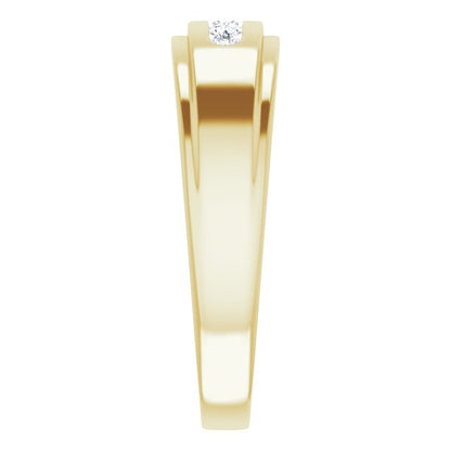 14K Yellow 1/4 CTW Diamond 5-Stone Band