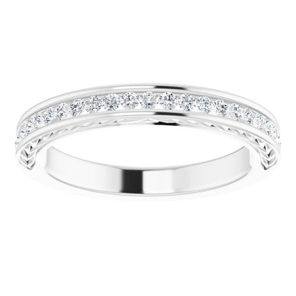 14K White 1/3 CTW Diamond Anniversary Band