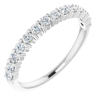 14K White 3/8 CTW Diamond Anniversary Band