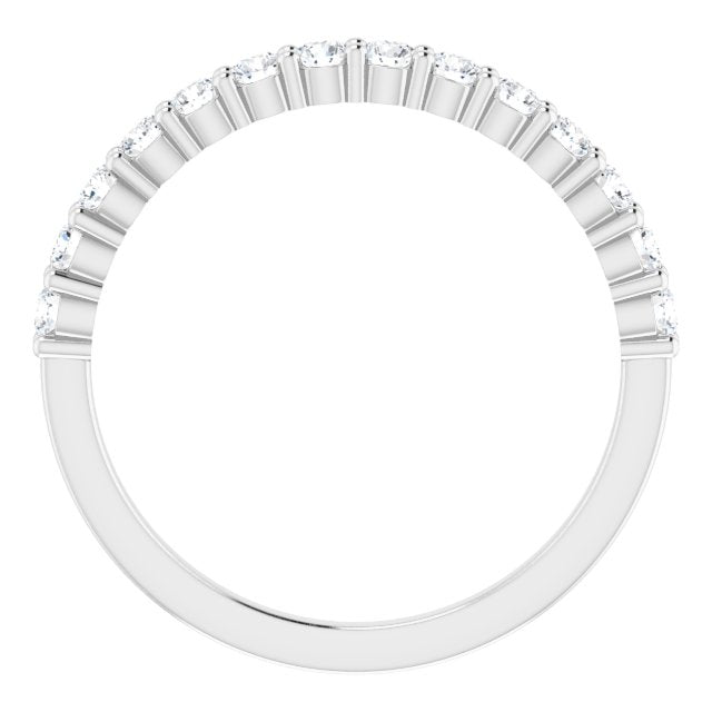 14K White 3/8 CTW Diamond Anniversary Band