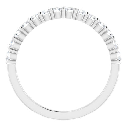 14K White 3/8 CTW Diamond Anniversary Band